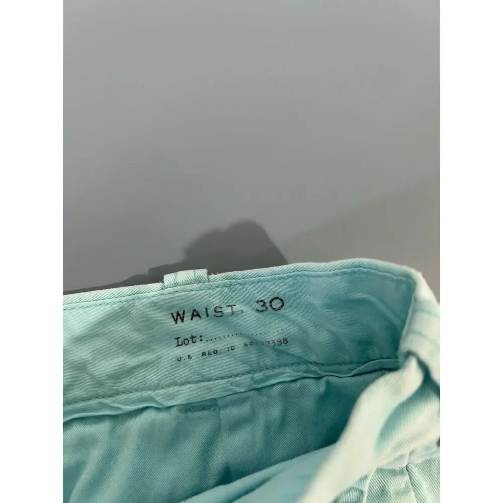 J. Crew Stanton short size 30 turquoise 9 inch inseam chino